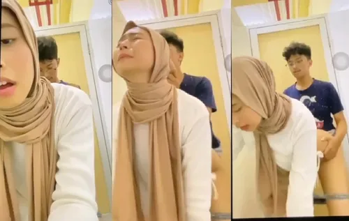 Jilbab Andin Ngewe Di Kamar Mandi